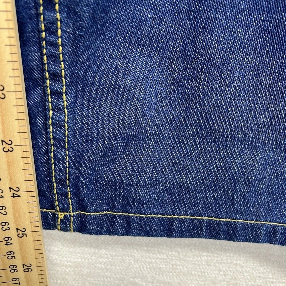 KingSize Denim Jeans Mens 50‎ 38 (51x25)Big Blue Straight Leg 100% Cotton